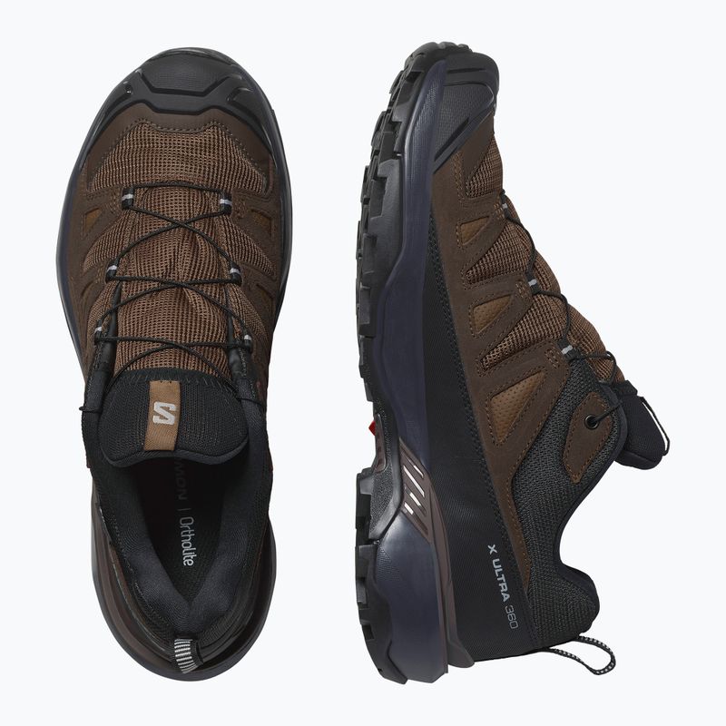 Scarponi da trekking da uomo Salomon X ULTRA 360 LTR GTX terra scura/delicioso/pelle di squalo 13