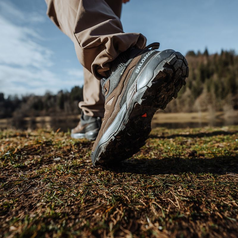 Scarponi da trekking da uomo Salomon X ULTRA 360 LTR GTX terra scura/delicioso/pelle di squalo 16