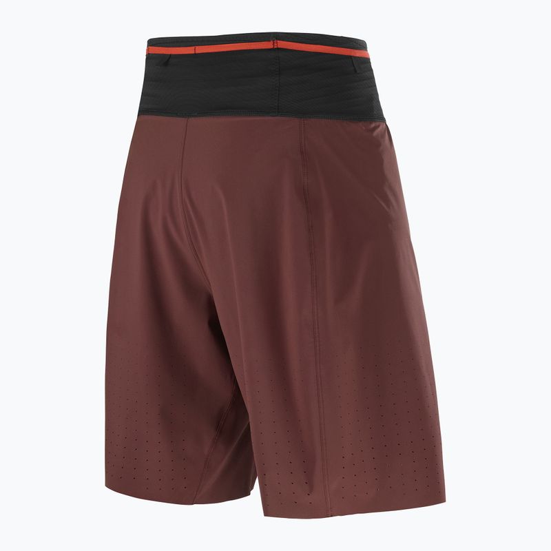 Pantaloncini da corsa Salomon S/Lab Ultra 2IN1 da uomo cioccolato decadente 7