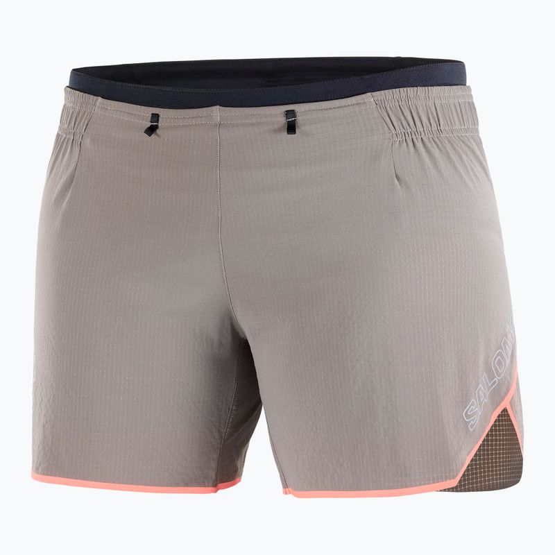 Pantaloncini da corsa Salomon Sense Aero 5" da donna in ferro/fiamma di neon 6