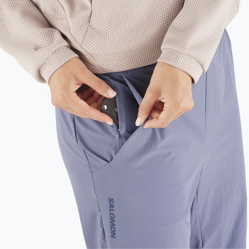 Pantaloni da trekking da donna Salomon Wayfarer Ease blu granito 4