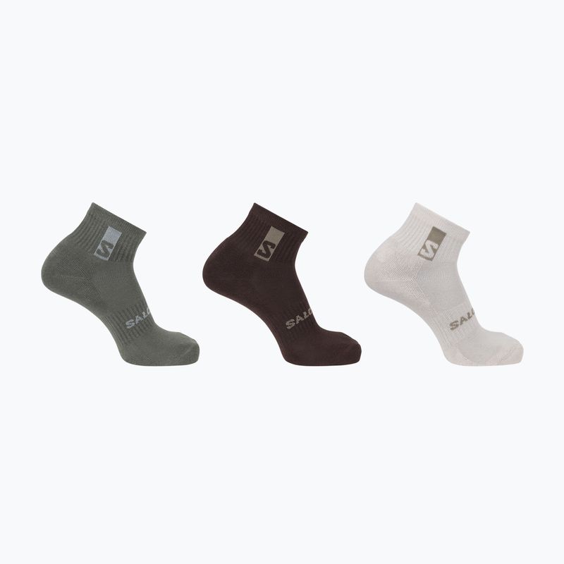 Calze Salomon Everyday Ankle 3 paia silver cloud/sedona sage