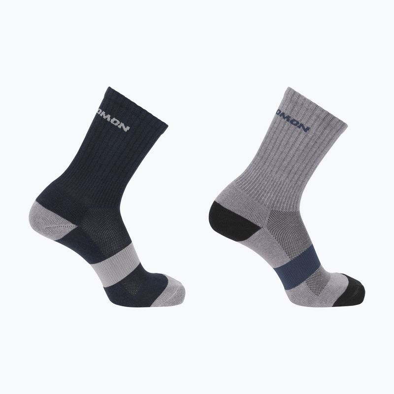 Salomon Evasion Crew 2 paia di calzini blue nights/monument