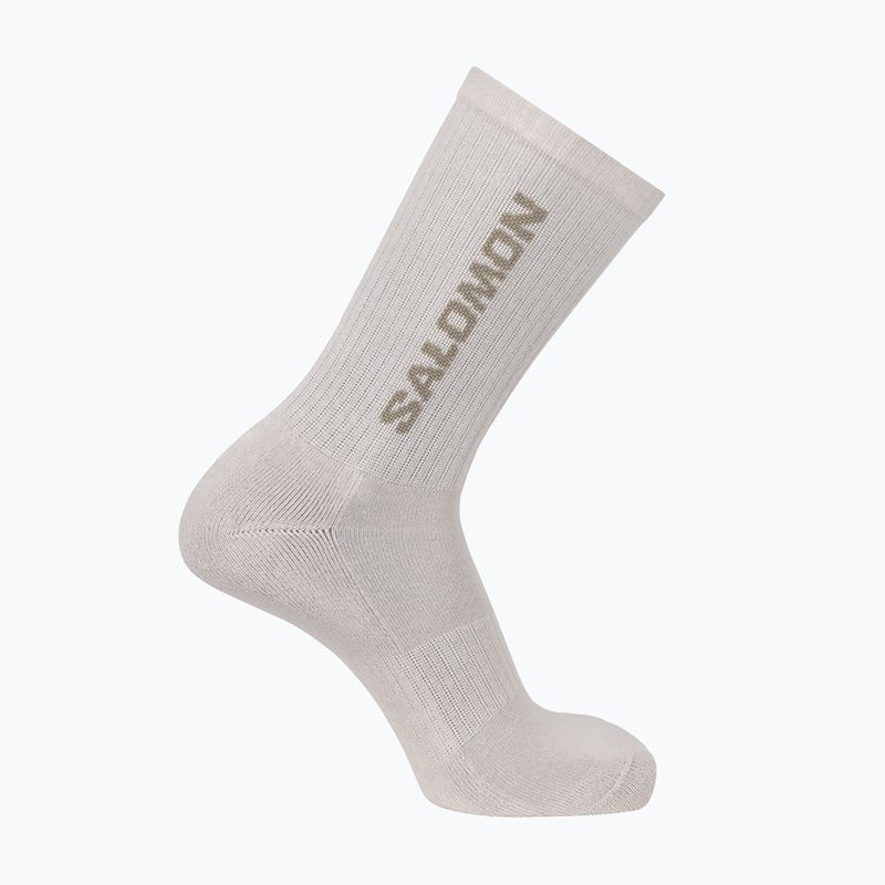 Salomon Everyday Crew 3 paia di calze silver cloud/sedona sage 4
