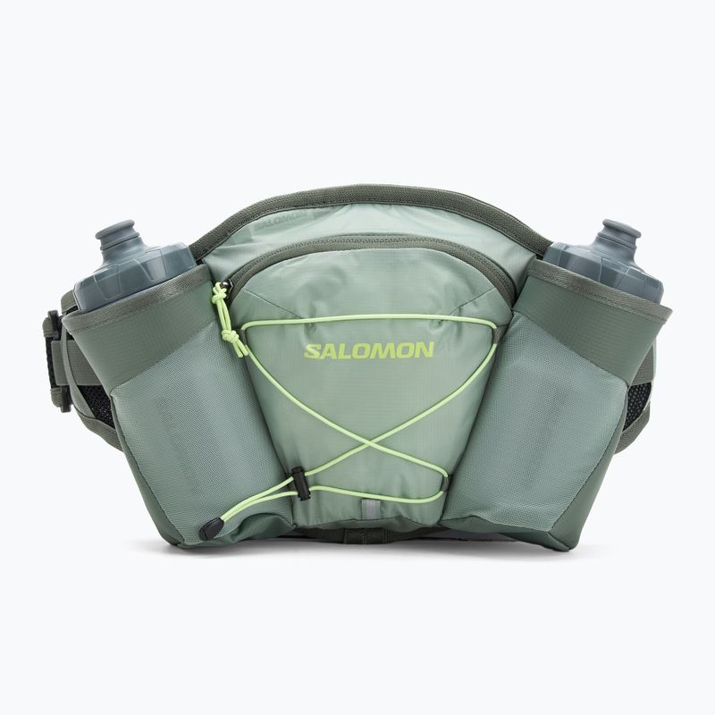 Salomon Cross 2 Bottiglie 2 x 400 ml cintura da corsa verde milieu/agave verde/sharo verde