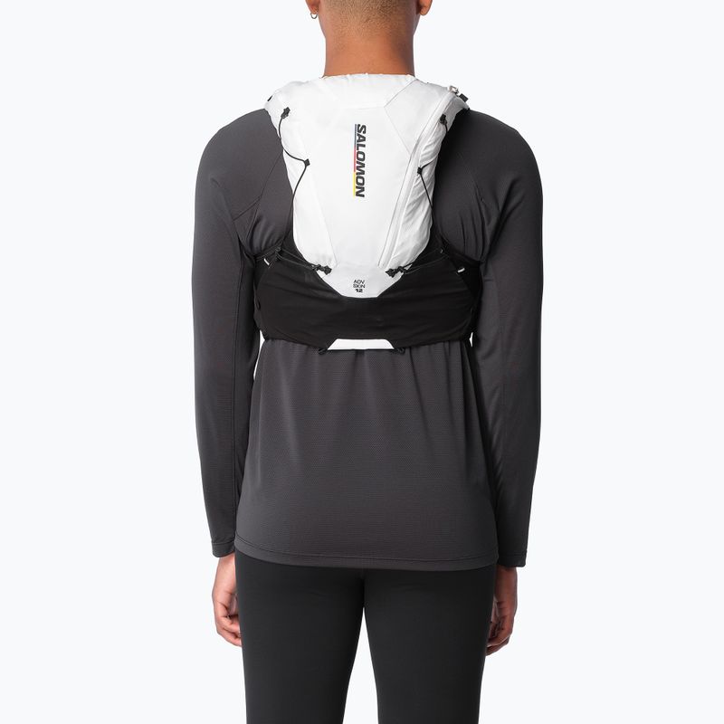 Gilet da corsa Salomon Advance Skin 12 Race Flag' black/white 5