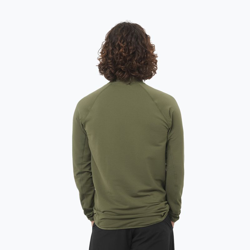 Felpa da trekking uomo Salomon Essential Lightwarm Full Zip grape leaf 2