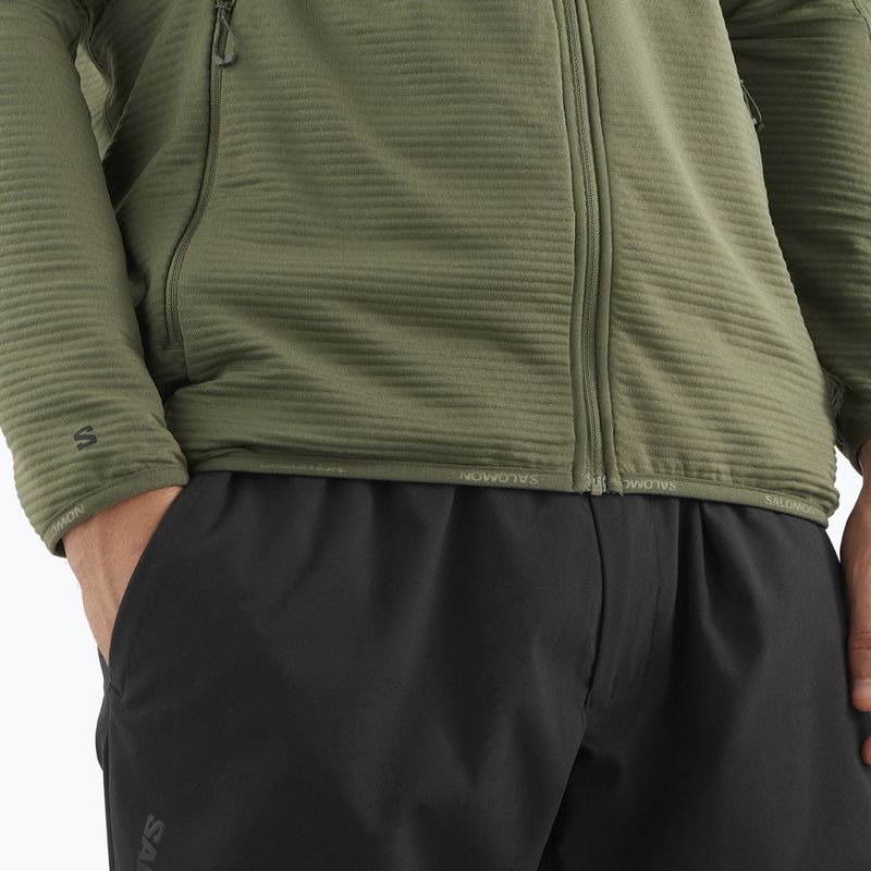 Felpa da trekking uomo Salomon Essential Lightwarm Full Zip grape leaf 5