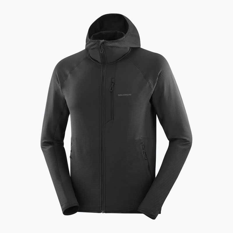 Giacca da trekking da uomo Salomon Sntial Lightwarm Hybrid nero profondo 8
