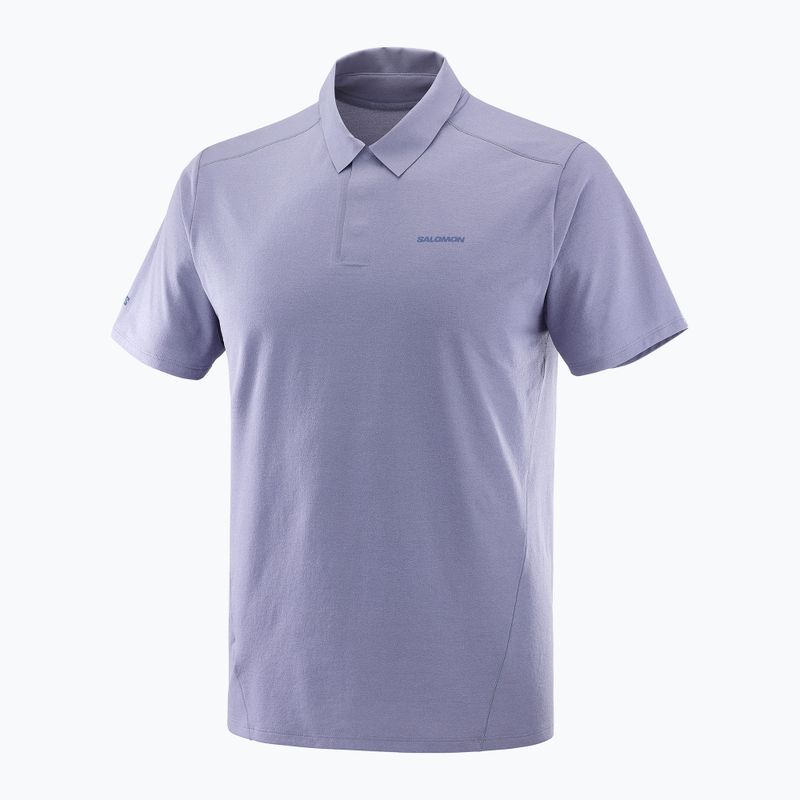 Maglietta Salomon Trackline Polo uomo blu granito 7