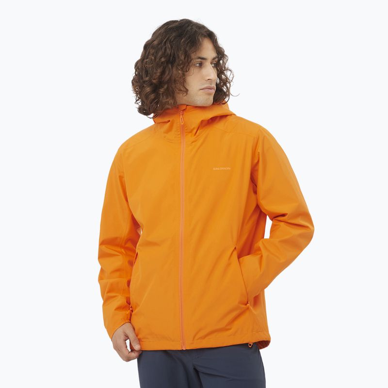 Giacca a vento Salomon Outscape 2L da uomo in curcuma