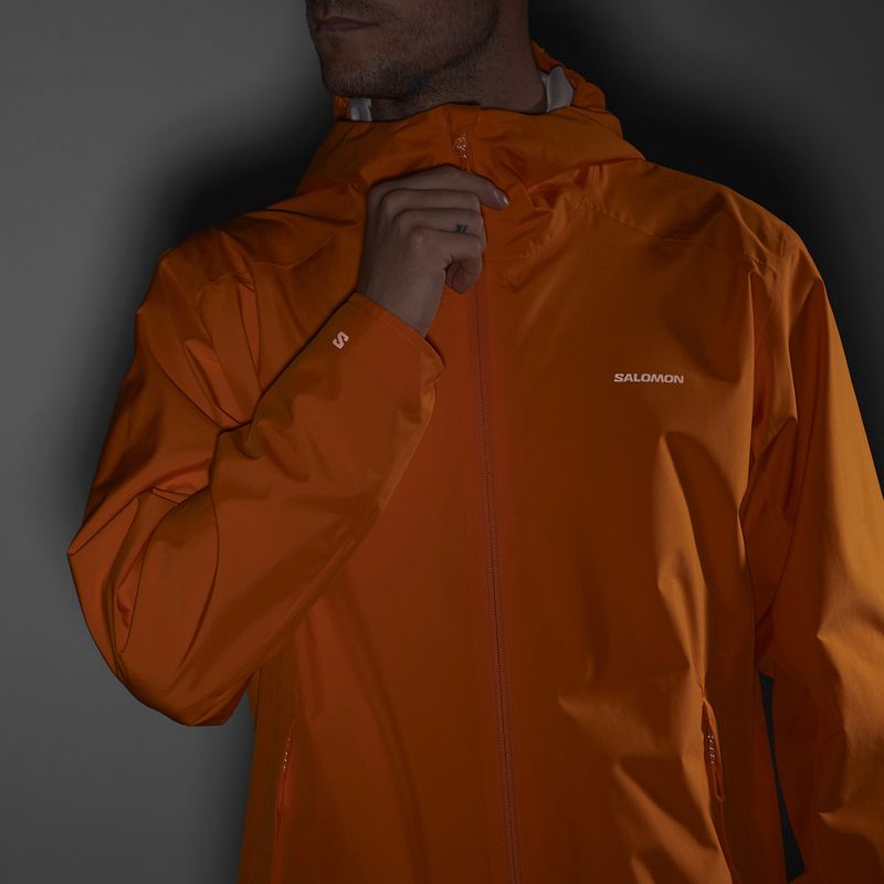 Giacca a vento Salomon Outscape 2L da uomo in curcuma 9