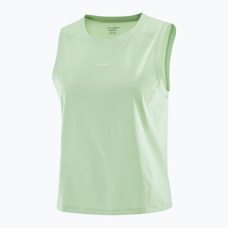 Salomon Trackline Tank - Maglietta donna schiuma di mare 7