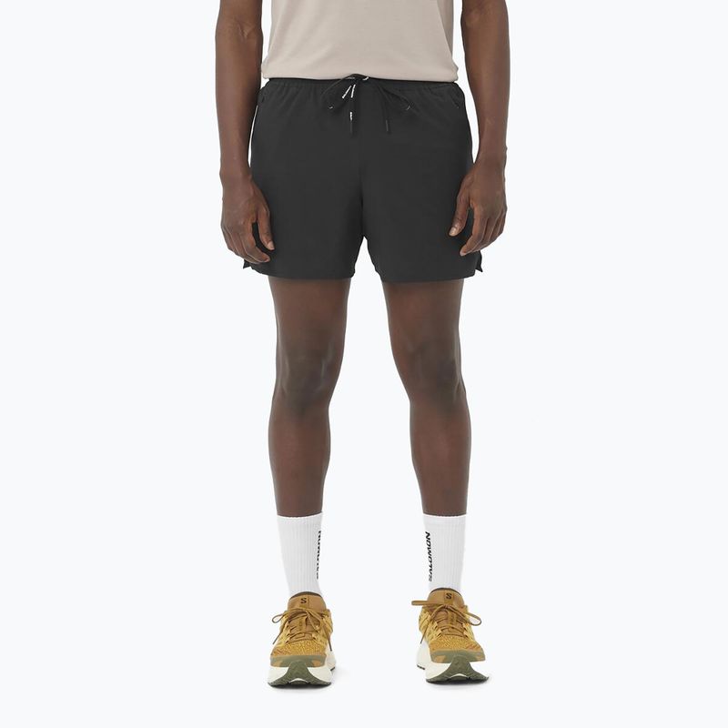 Pantaloncini da corsa Salomon SHAKEout Core 5" nero profondo da uomo