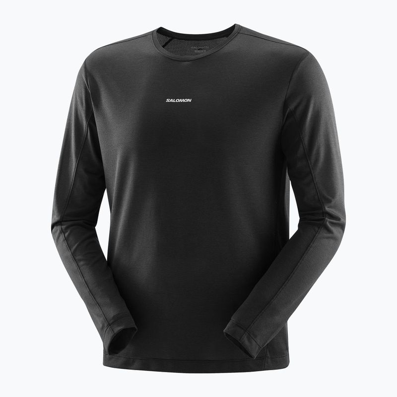 Salomon SHAKEout Core Uomo, manica lunga da corsa, nero profondo 4