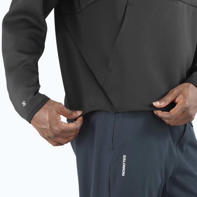 Felpa con cappuccio Salomon SHKout Half Zip Uomo nero profondo 4