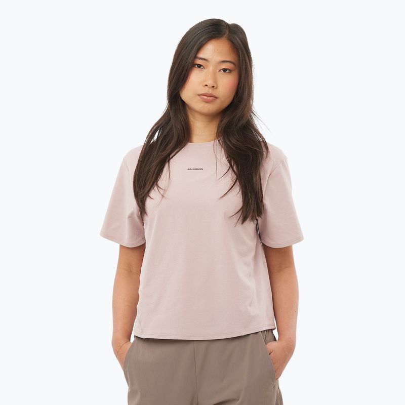 Maglietta Salomon Trackline Tee SS da donna etherea