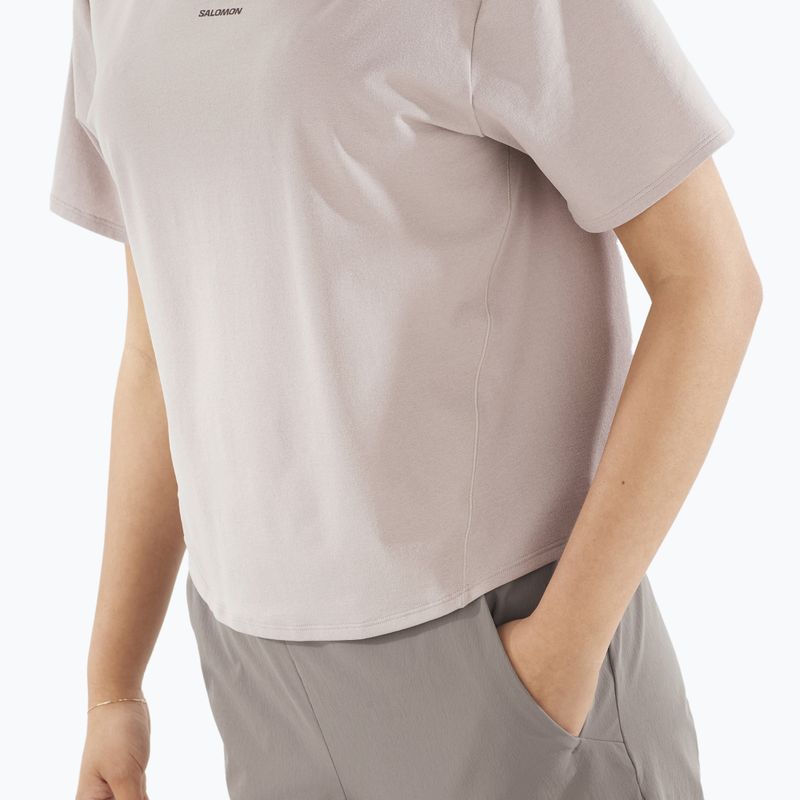 Maglietta Salomon Trackline Tee SS da donna etherea 3