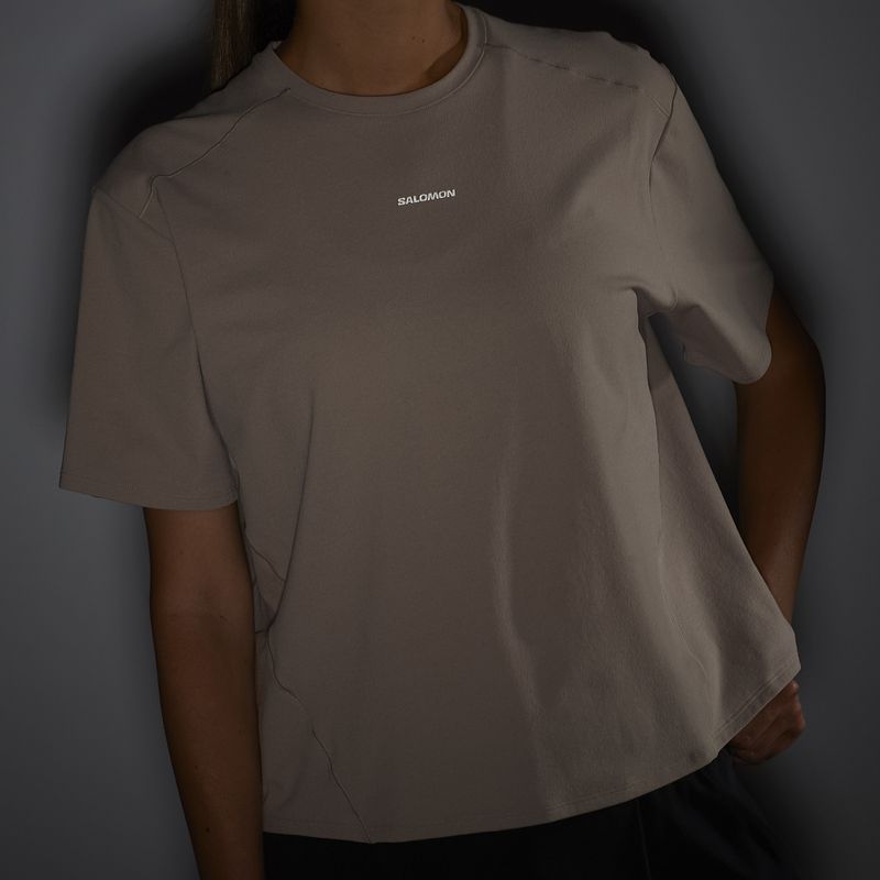 Maglietta Salomon Trackline Tee SS da donna etherea 5
