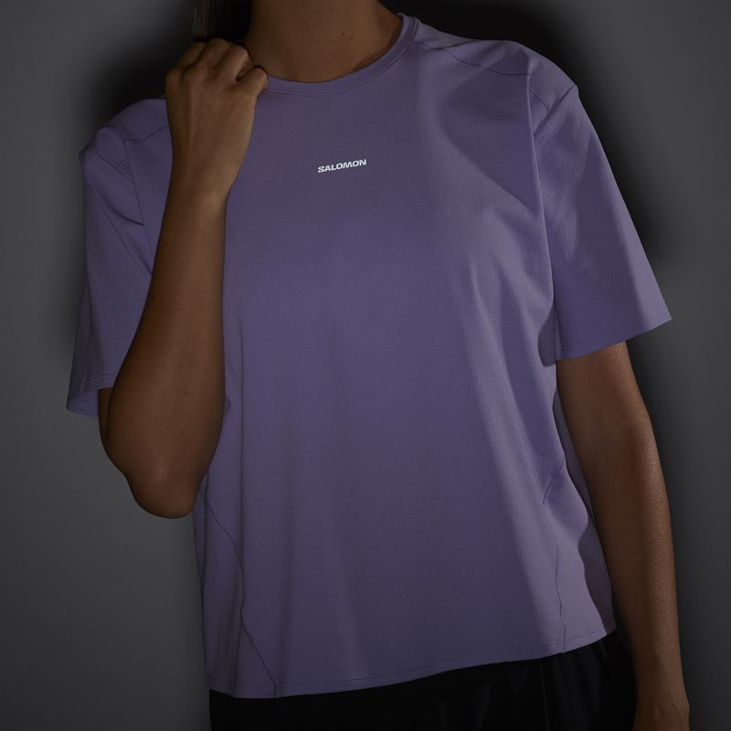 Maglietta Salomon Trackline donna SS viola tulipano 5
