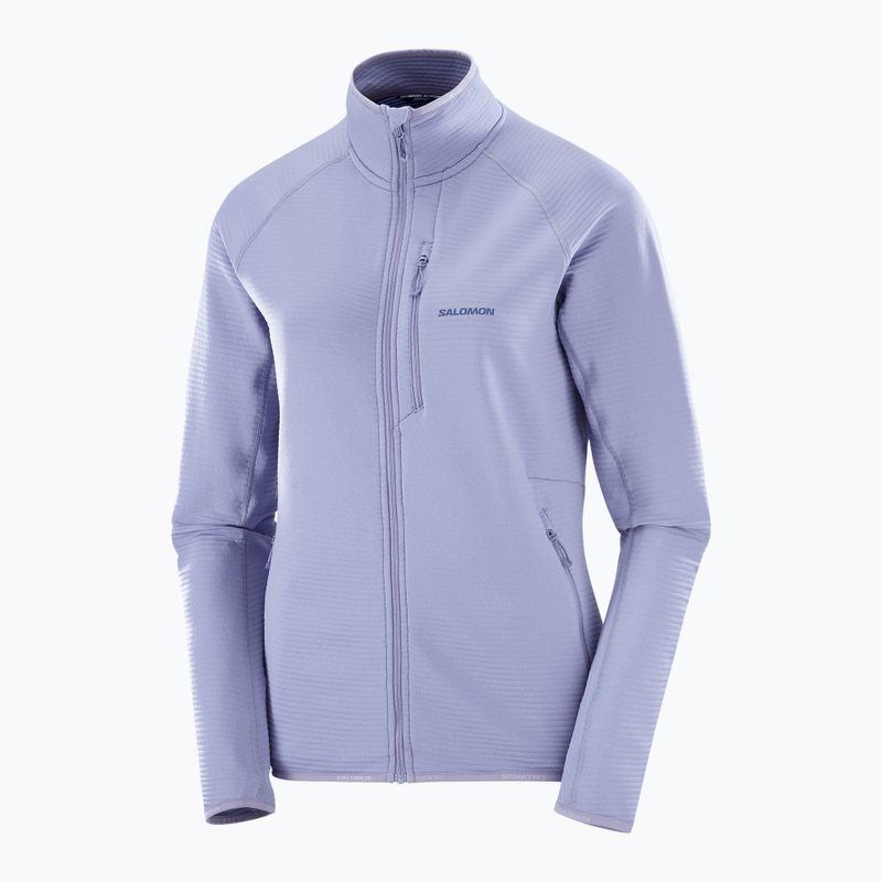 Giacca trekking donna Salomon Lightwarm Full Zip blu granito 6