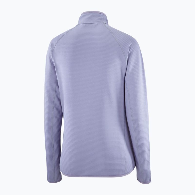 Giacca trekking donna Salomon Lightwarm Full Zip blu granito 7