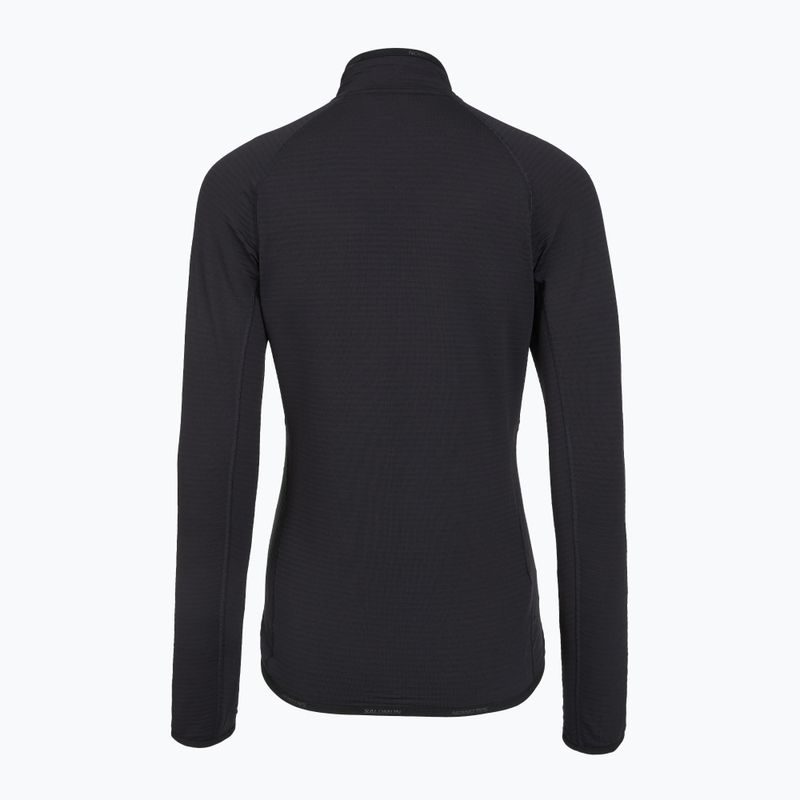 Felpa in pile da donna Salomon Lightwarm Full Zip deep black 6