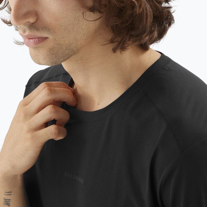 Maglietta da uomo Salomon Trackline deep black 4