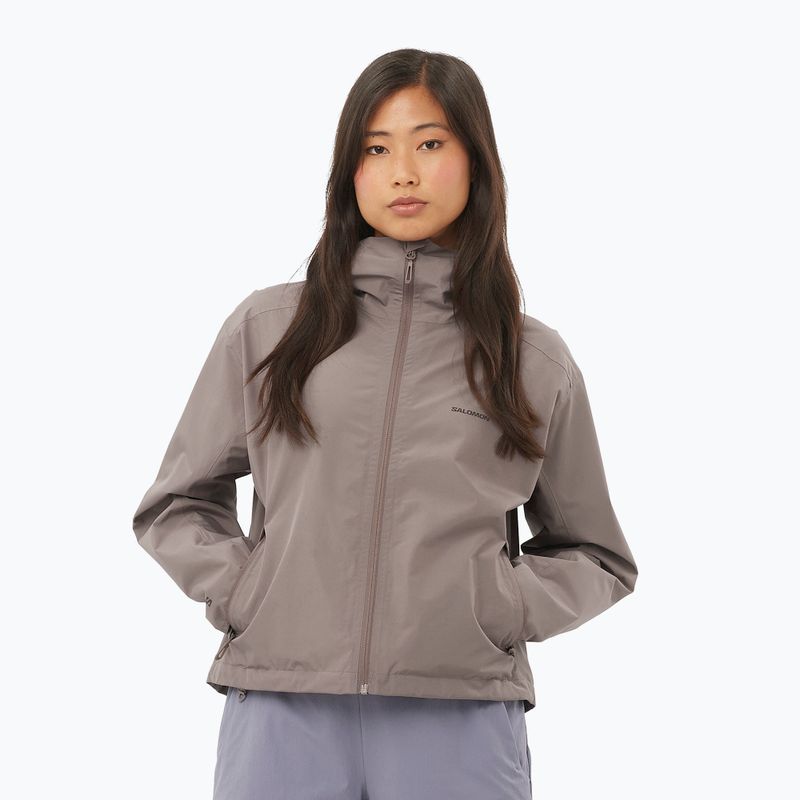 Giacca antipioggia da donna Salomon Outscape 2l iron