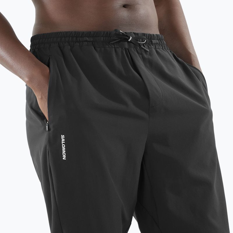 Pantaloni da corsa Salomon SHAKEout Core neri profondi da uomo 3