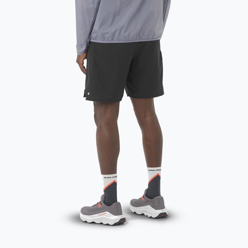 Pantaloncini da corsa Salomon Shakeout Core 2IN1 7" nero profondo da uomo 2