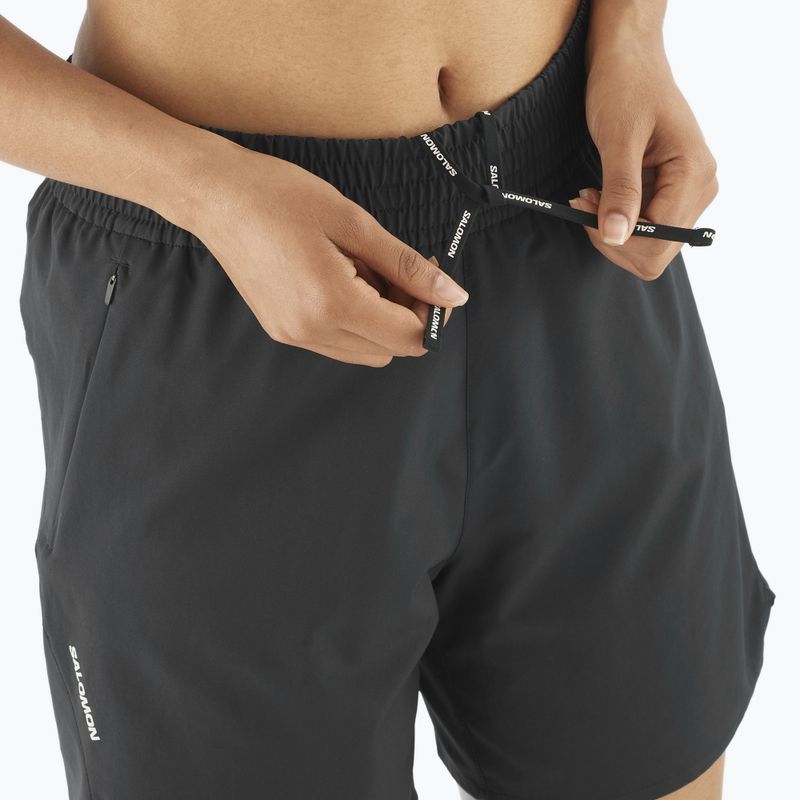 Pantaloncini da corsa da donna Salomon SHAKEout Core 6” nero profondo 3