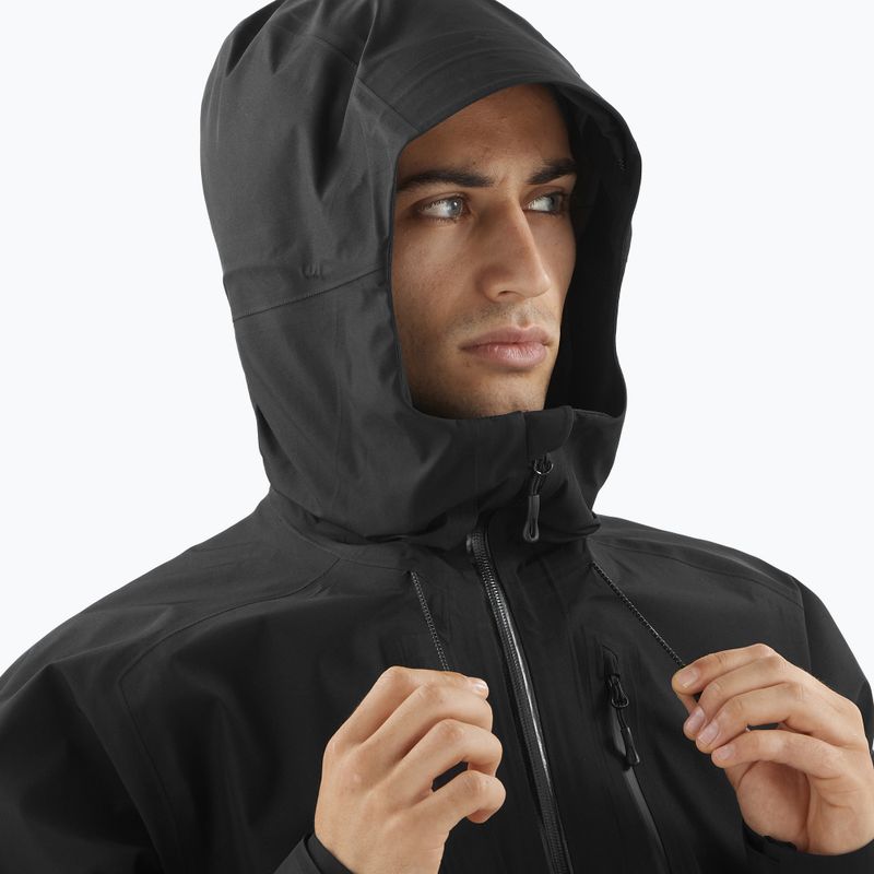 Giacca softshell da uomo Salomon Outline 3l GTX nero profondo 3