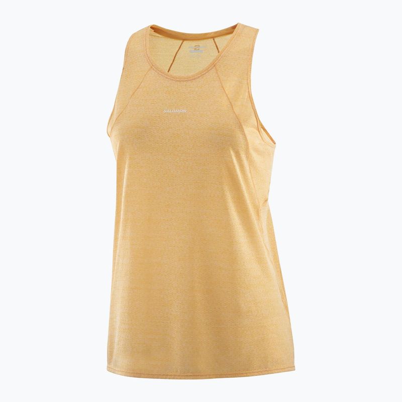 Canotta da corsa donna Salomon SHAKEout Air Tank albicocca caldo 4