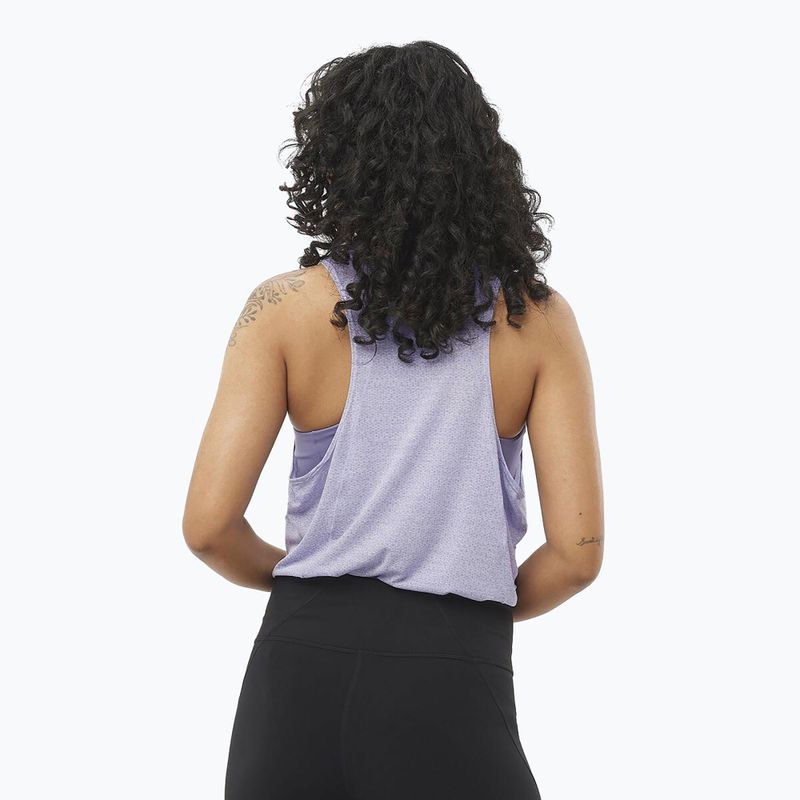 Canotta running donna Salomon SHAKEout Air Tank cosmic sky 2