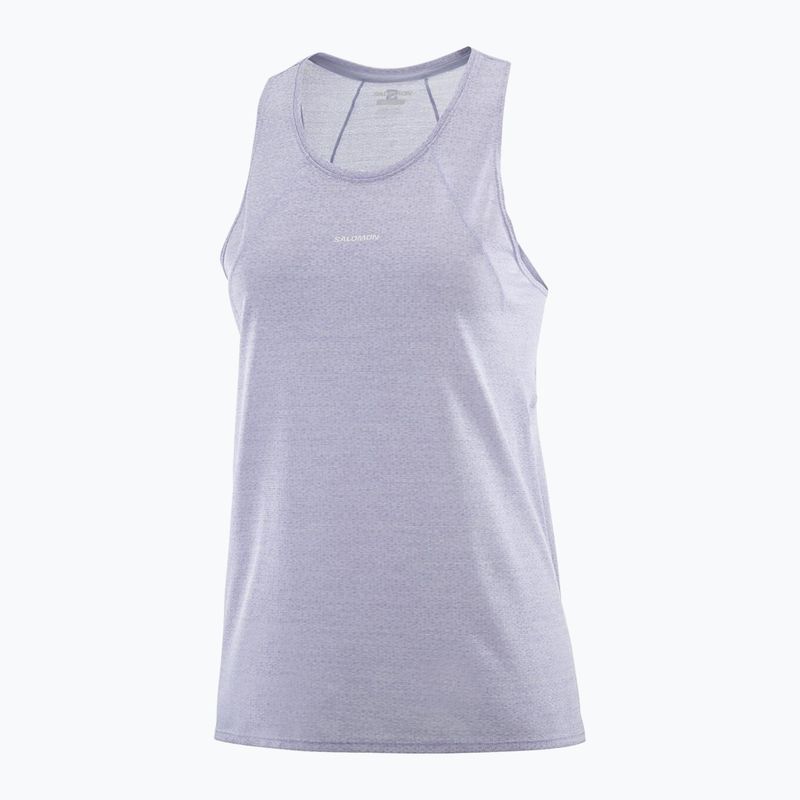 Canotta running donna Salomon SHAKEout Air Tank cosmic sky 4
