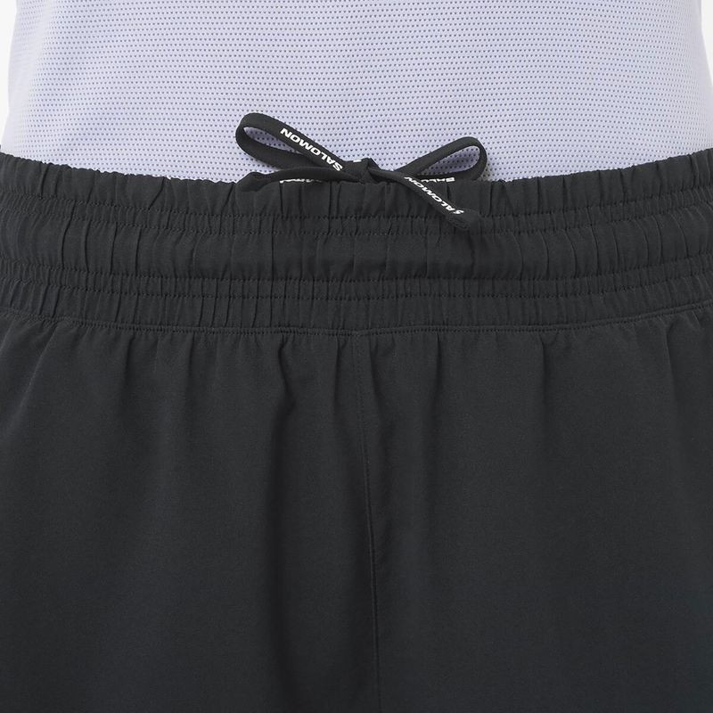 Pantaloncini da corsa Salomon SHAKEout Easy 4" donna nero intenso 3