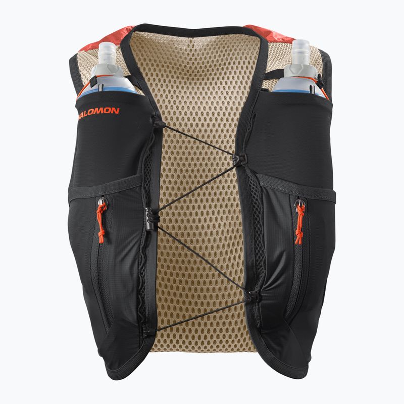 Gilet da corsa Salomon Active Skin 12 Set Donna Emergente/Nero