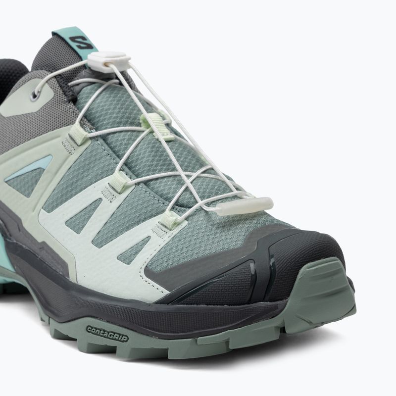 Scarpe da trekking da donna Salomon X Ultra 360 green milieu/urban chic/clearly aqua 7