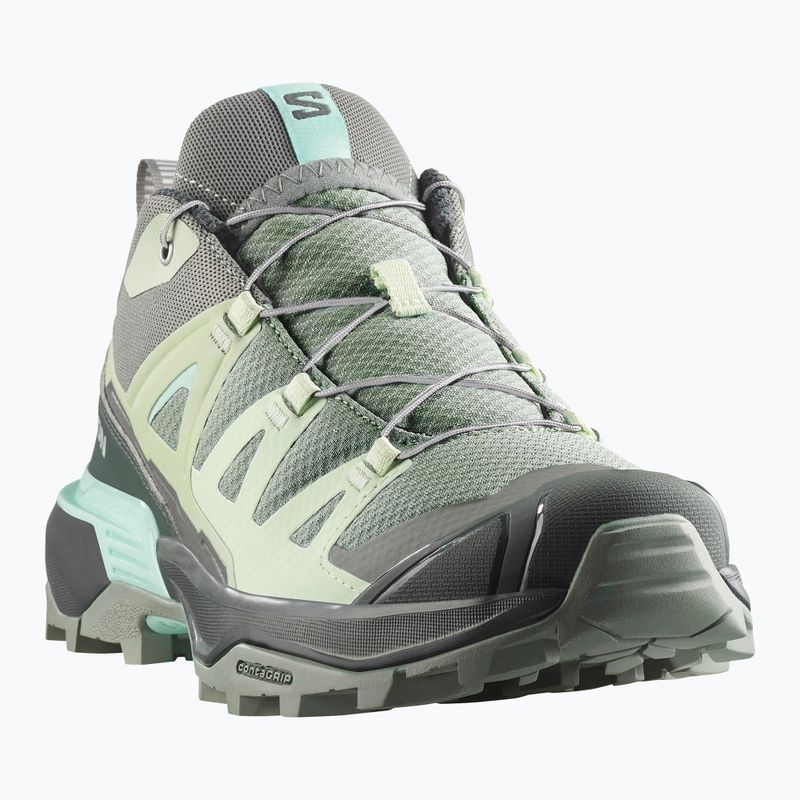 Scarpe da trekking da donna Salomon X Ultra 360 green milieu/urban chic/clearly aqua 3