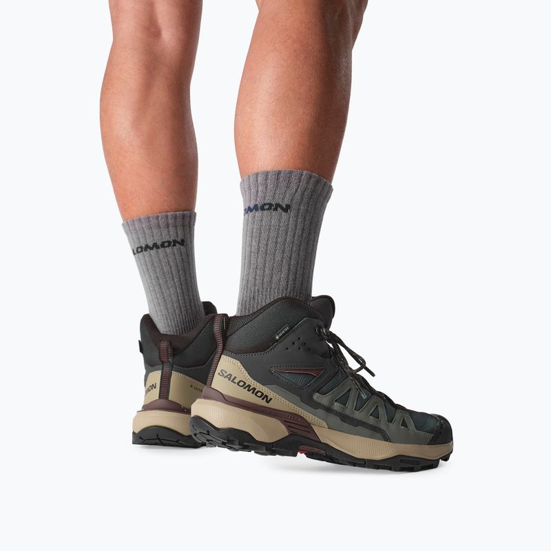 Scarpe da trekking uomo Salomon X Ultra 360 MID GTX phantom/desert tan 7