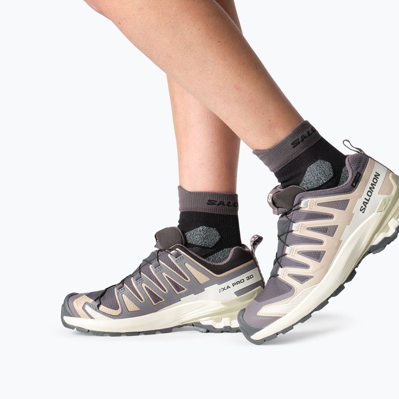 Scarpe da corsa donna Salomon XA Pro 3D V9 GTX nine iron/oxford tan 6