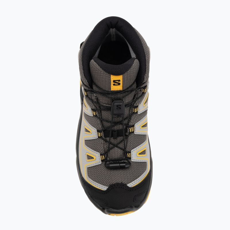 Scarpe da trekking per bambini Salomon X Ultra Mid GTX castlerock/black/spicy/mustard 5