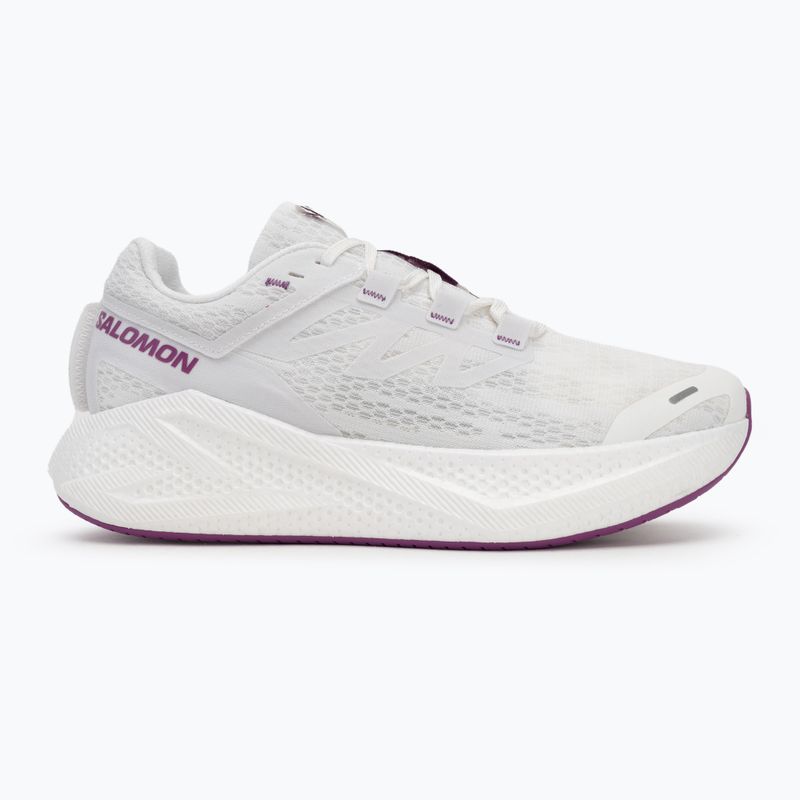 Scarpe da corsa da uomo Salomon Aero Glide 3 bianco/bianco/willowherb 2