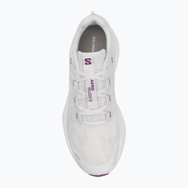 Scarpe da corsa da uomo Salomon Aero Glide 3 bianco/bianco/willowherb 5