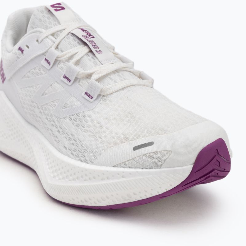 Scarpe da corsa da uomo Salomon Aero Glide 3 bianco/bianco/willowherb 7