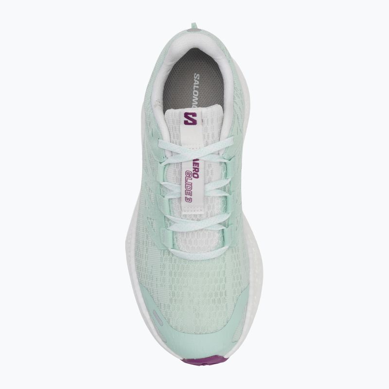 Scarpe da corsa da donna Salomon Aero Glide 3 bay/bianco/wilowherb 5