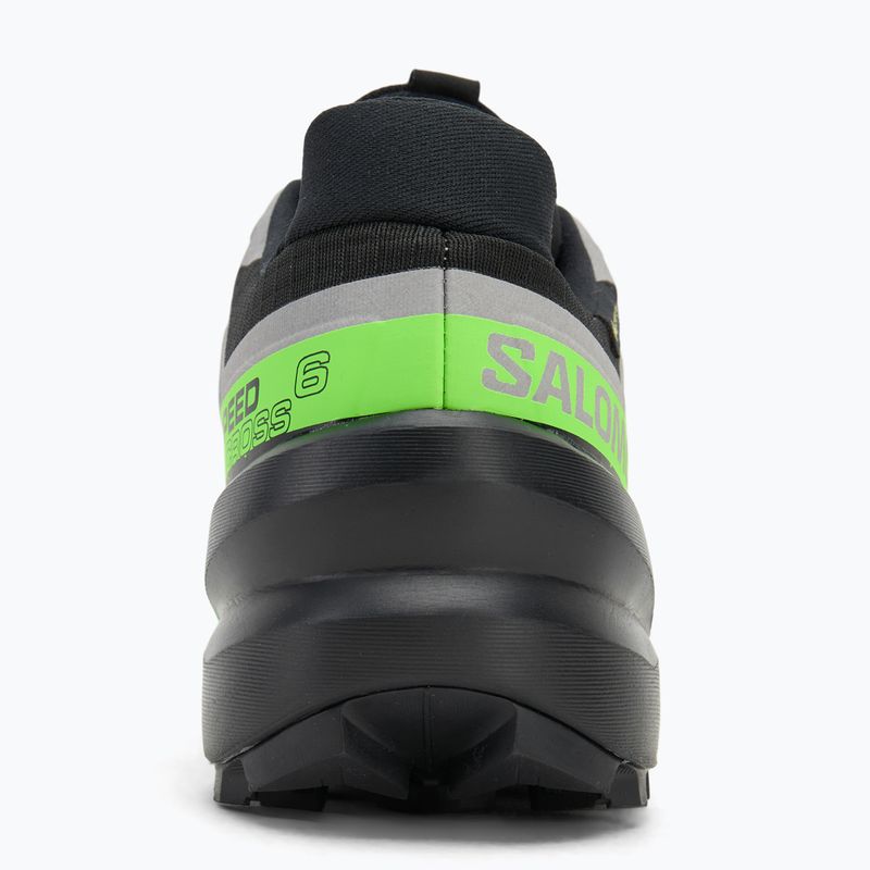 Scarpe da corsa da uomo Salomon Speedcross 6 GTX black/alloy/green gecko 6