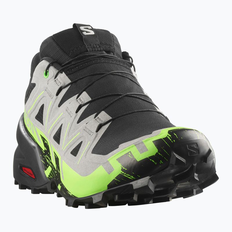 Scarpe da corsa da uomo Salomon Speedcross 6 GTX black/alloy/green gecko