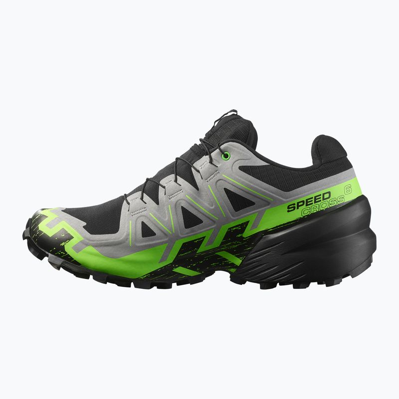 Scarpe da corsa da uomo Salomon Speedcross 6 GTX black/alloy/green gecko 3